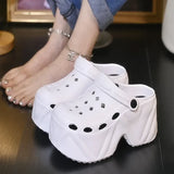 Women's Slippers 9CM High Platform Garden Fashion Clogs Shoes Women's Slippers Thick Bottom EVA Sandals Summer Girls Slippers