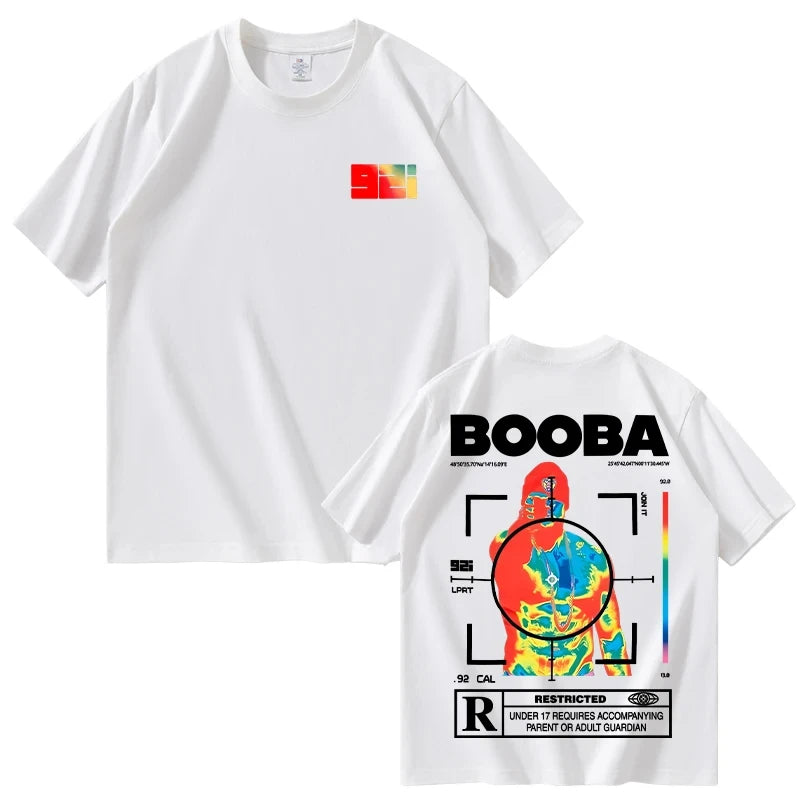 B2O T-shirts Men Fashion BOOBA Printed Short Sleeve T Shirt Women Casual Harajuku Streetwear Tee Tops 4