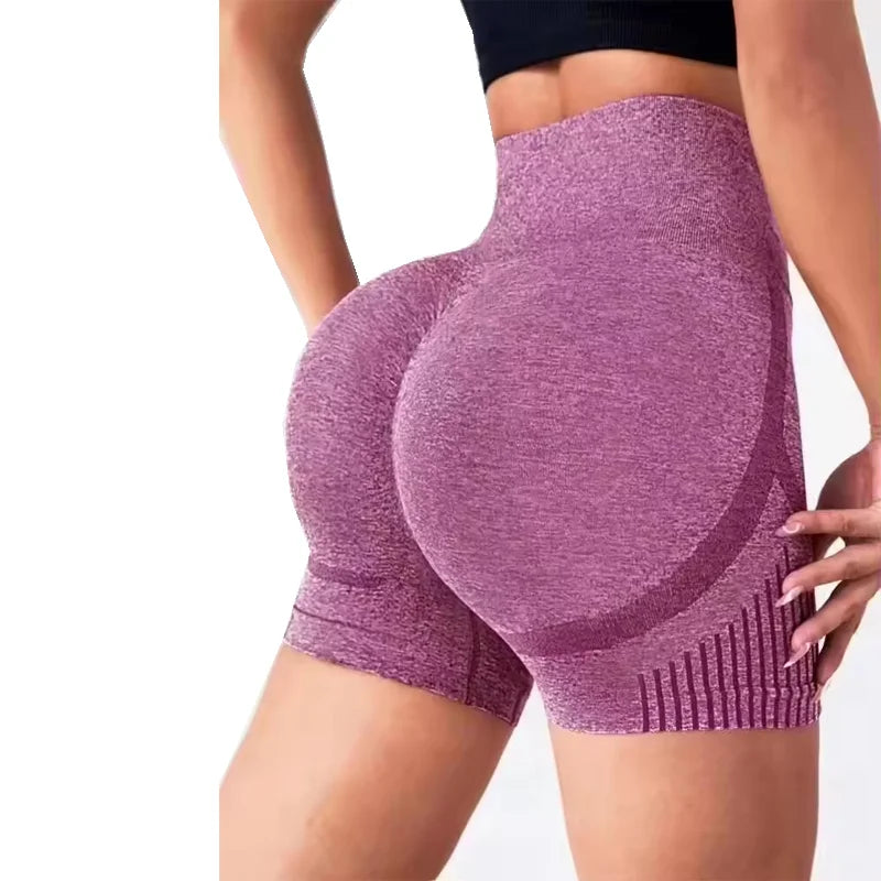 Women Yoga Shorts High Waist Workout Shorts Fitness Yoga Lift Butt Fitness Ladies Yoga Gym Running Short Pants Sportswear 3