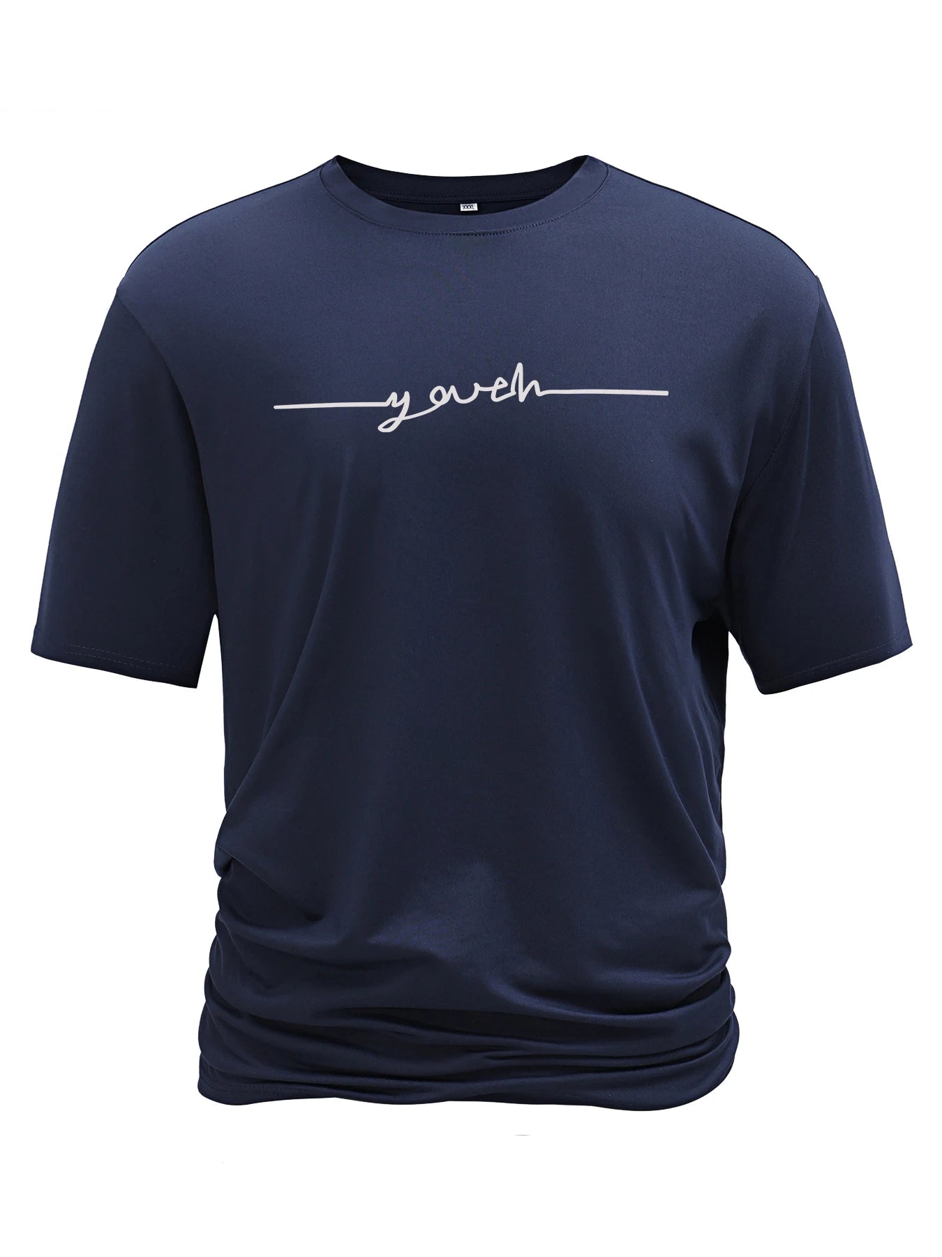 Creative Geometric Graphic Print Short Sleeve T-shirt for Men, Summer Outdoor Casual Crew Neck Top Shirt