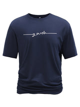 Creative Geometric Graphic Print Short Sleeve T-shirt for Men, Summer Outdoor Casual Crew Neck Top Shirt