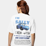 Fun Sally I'm Lightning Car Outfit T Shirt for Men Women Mcqueen Tee Shirt 100% Cotton New Arrival Clothing Love Gift For Couple