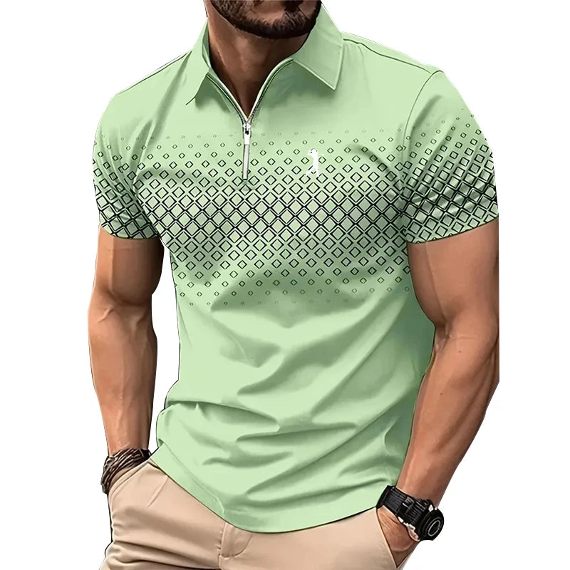 Men’s Sport Zip-Polo Shirt