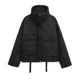 Women's Cotton Robe Zipper Solid Color Large Pocket Long Sleeve Winter New Jacket Cotton Robe 3