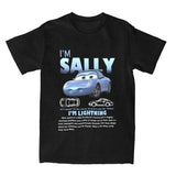 Fun Sally I'm Lightning Car Outfit T Shirt for Men Women Mcqueen Tee Shirt 100% Cotton New Arrival Clothing Love Gift For Couple