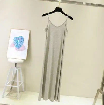 Spring-Summer-2024-Woman-Tank-Dress-Casual-Modal-Sexy-Camisole-Elastic-Female-Home-Beach-Dresses-O