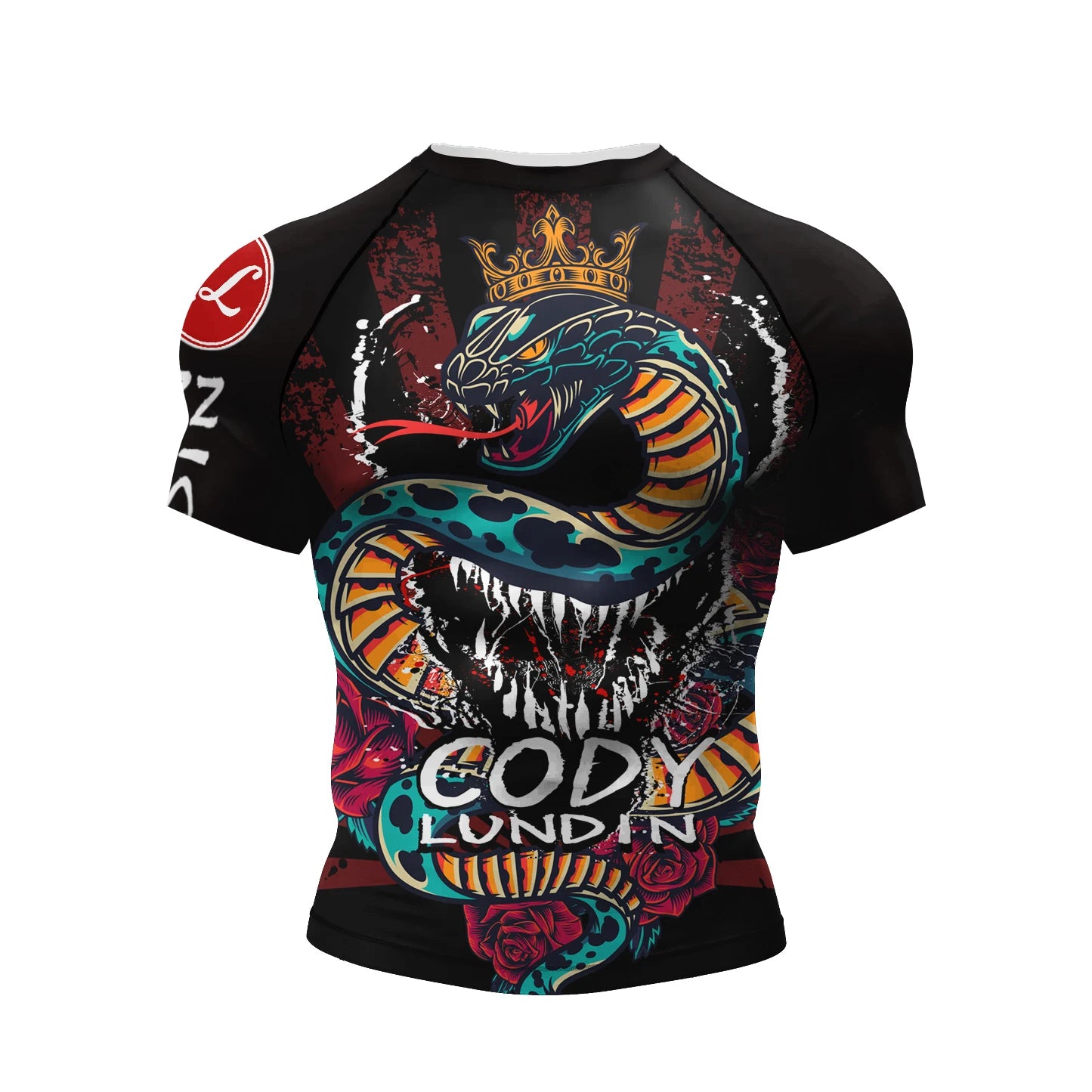 Cody Lundin Short Sleeve Pink Mens Jiu Jitsu BJJ No Gi Rash Guard Sublimation Men Running Training T-shirts Strech Fitness Tees