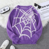 New-Popular-Autumn-and-Winter-Spider-Web-Jacquard-Pattern-Pullover-Sweater-Casual-Round-Neck-Knitted-Men