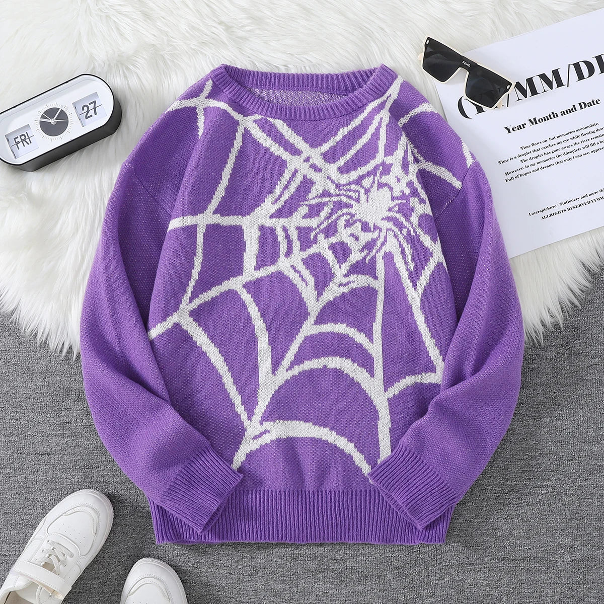 New-Popular-Autumn-and-Winter-Spider-Web-Jacquard-Pattern-Pullover-Sweater-Casual-Round-Neck-Knitted-Men