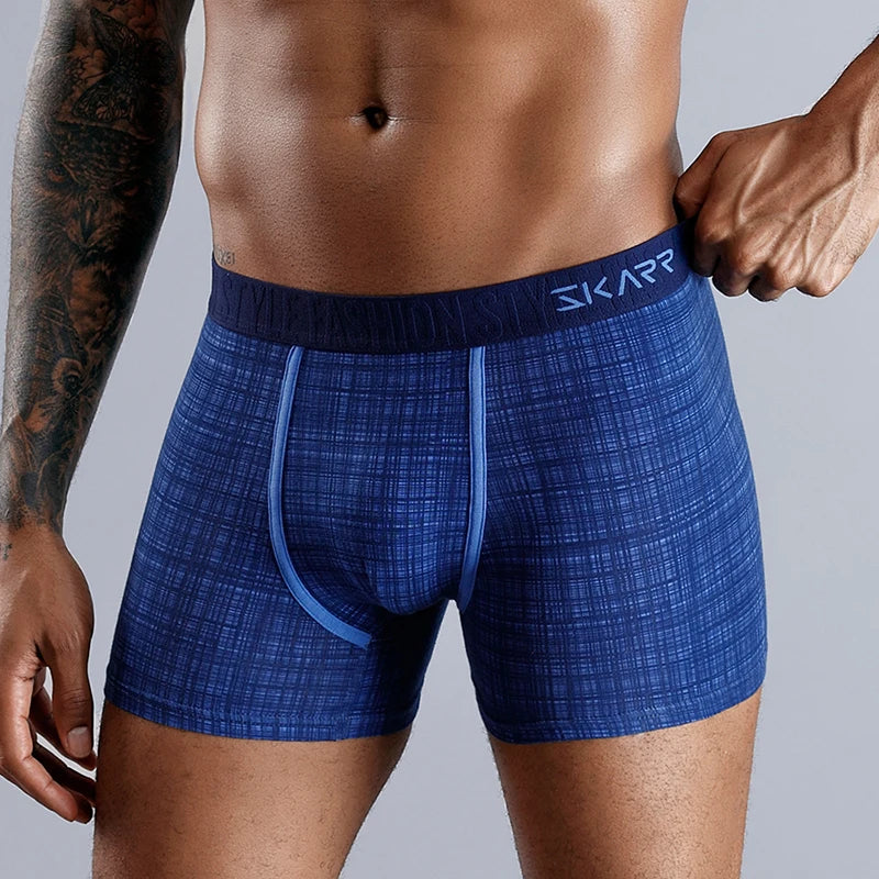 Men's 100% Cotton Printed Boxer Shorts (Plus Size Available)