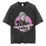 Astarion-Girl-Dinner-Graphic-T-Shirt-Baldurs-Gate-3-Fan-Gamer-Washed-T-Shirts-Women-Men