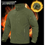 Men's Fleece Jacket Soft Warmth Windproof Full Zip Up Coat Multiple Zipper Pockets Hiking Working Outdoors Windbreaker TheFashionFever 3