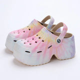 Leopard Platform Clogs for Women: Chunky Wedge Sandals with Closed Toe - Summer 2023 2