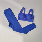 2PCS Yoga Set Women Fitness Suit Set Sports Bras High Waisted Running Suit Fast Drying Leggings Advanced Fitness Suit 3