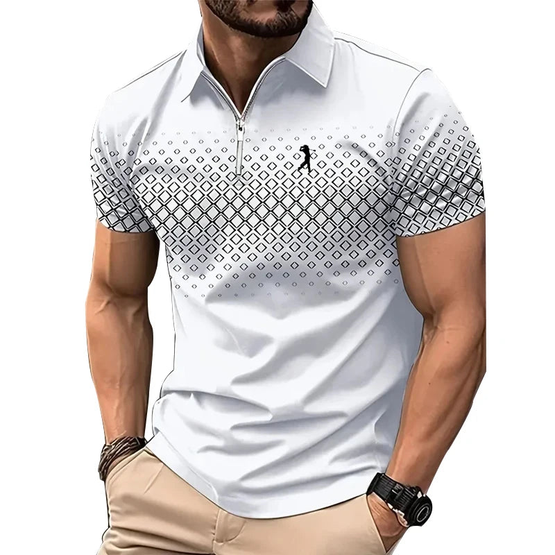 Men’s Sport Zip-Polo Shirt