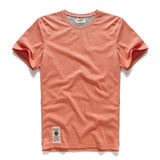 Men's T-shirt Cotton Solid Color t shirt Men Causal O-neck Basic Tshirt Male High Quality Classical Tops 4