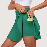 High-Waisted Athletic Print Yoga Skirt