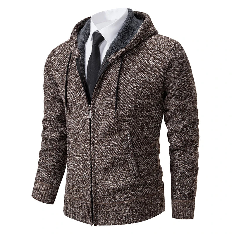 Autumn-And-Winter-New-Jersey-Men-s-Casual-Sports-Coat-Solid-Color-Stand-Collar-Wweater-Grab