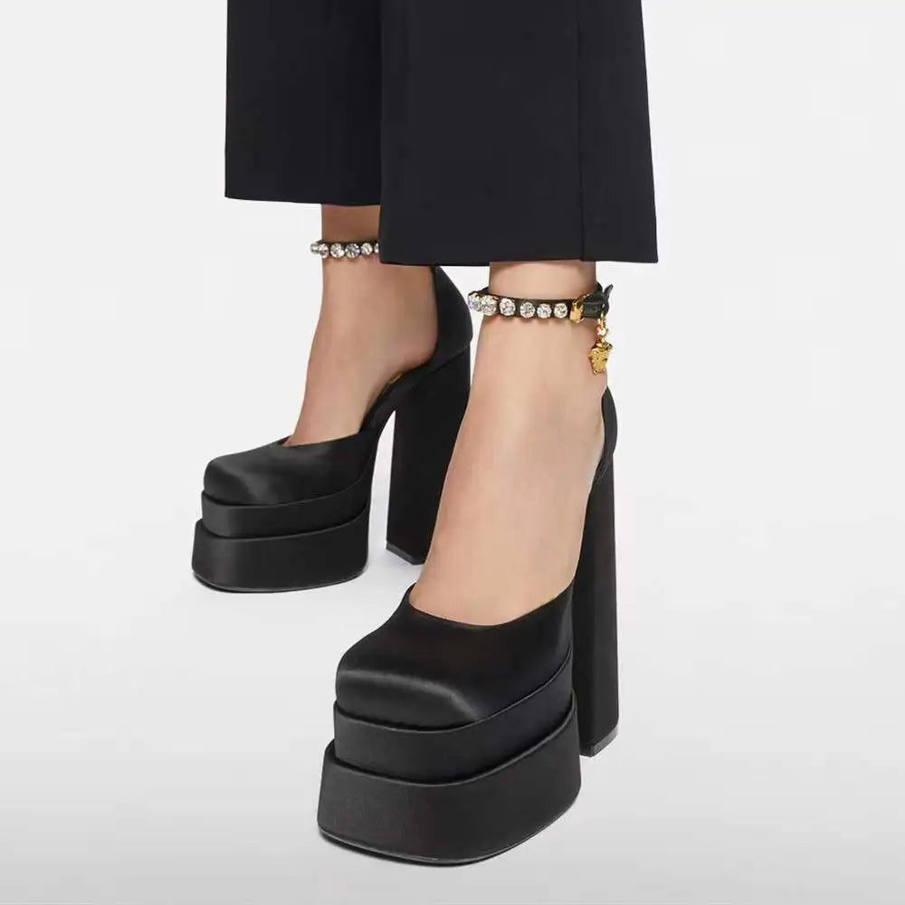 Retro Platform Mary Janes