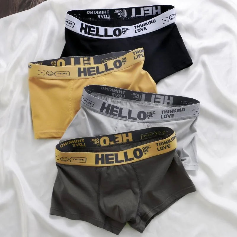 6pieces Mens Underwear Men Cotton Underpants Male Pure Men Panties Shorts Breathable Boxer Shorts Comfortable soft Plus size 3