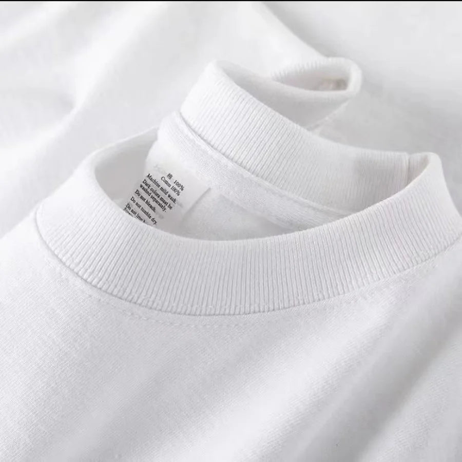 100% Cotton T-shirt Men Women Solid Color O Neck Short-sleeved Tops Summer Korean Loose Half-sleeve T Shirt Unisex M-4XL 5