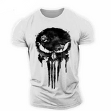 Men’s Patriotic Skull 3D Print T-Shirt
