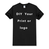 Custom T shirt Women Men Customised Printed 100% Cotton Short Sleeve Your Logo Photo Brand Text Tee Personalize Graphic Clothing