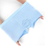4 PCS Men's Boxers Shorts Underwear Antibacterial Cool Breathable Ice Silk SmoothVentilate Fashion 4 Colors Mixing XL 3XL 4XL 3