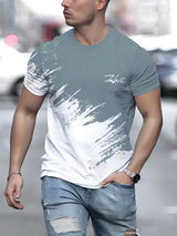 Men T Shirt Short Sleeve Crew Neck Casual Outdoor Pullover T Shirt For Men Streetwear Sportshirt Top Tees Oversized Clothing 5