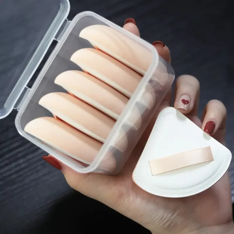 5pcs Portable Foundation Powder Puffs Drop Shape Beauty Makeup Sponge Blender Travel Women Makeup Tools 5