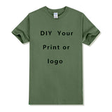 Custom T shirt Women Men Customised Printed 100% Cotton Short Sleeve Your Logo Photo Brand Text Tee Personalize Graphic Clothing
