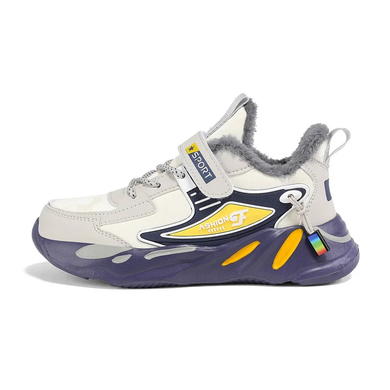 Winter Plush Fashion Sneakers for Kids