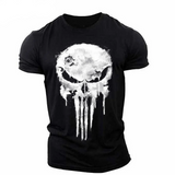 Men’s Patriotic Skull 3D Print T-Shirt
