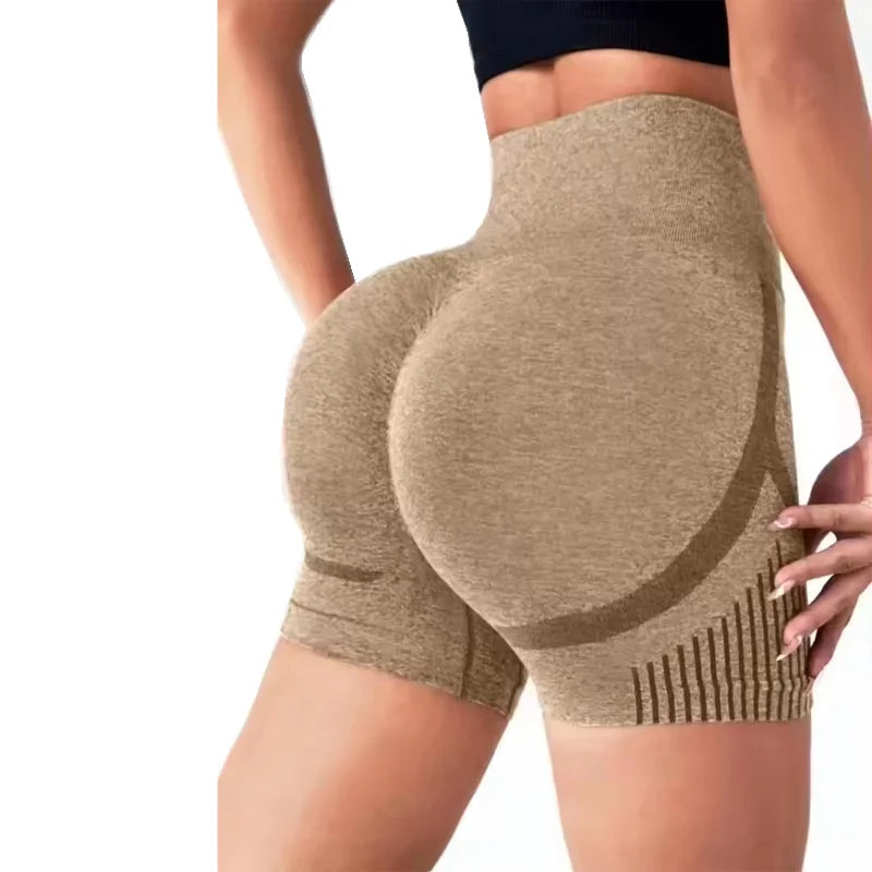 High-Waisted Tummy Control Yoga Shorts