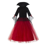 2-15Y Girl Vampire Halloween Dress for Kid Ghost Bride Gothic Cosplay Vampire Costume Kids Carnival Party Clothes Party Gifts 3