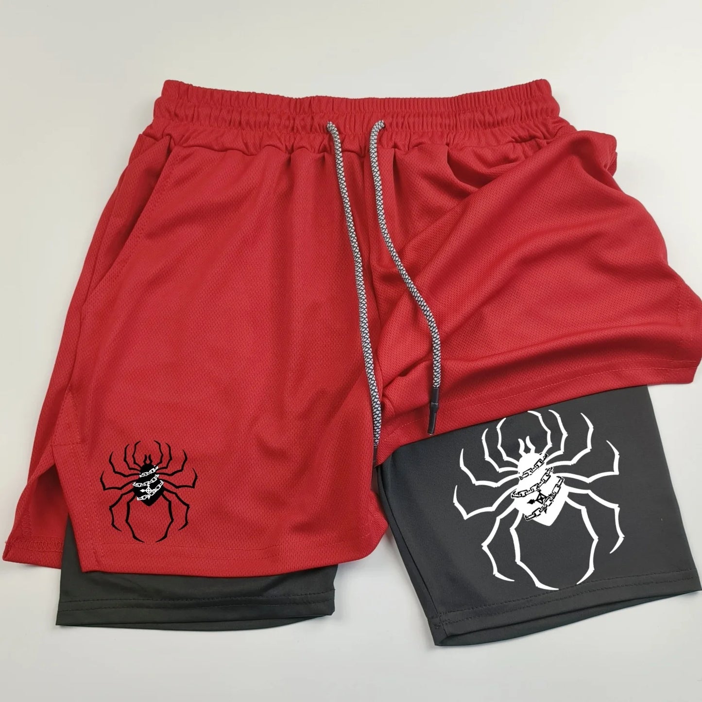 Anime-Hunter-x-Hunter-Performance-Shorts-for-Men-Breathable-Spider-Gym-Shorts-Summer-Sports-Fitness-Workout