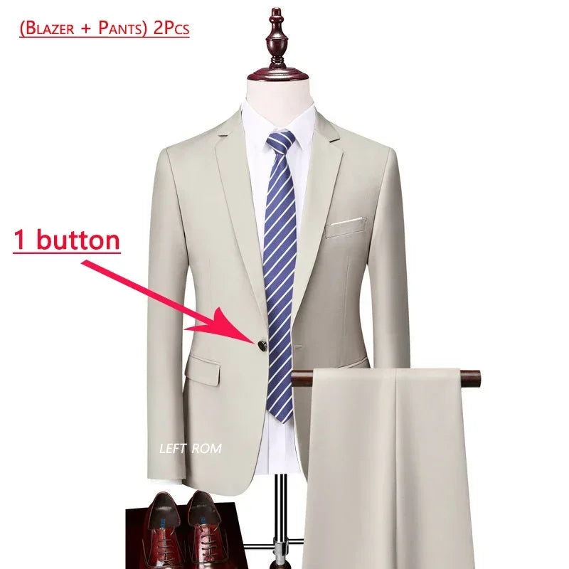 Men’s Premium 3-Piece Formal Suit Set
