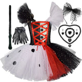 Classic Girl’s Monochrome Cosplay Dress Set