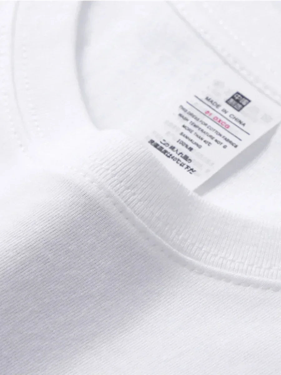 Bornladies Summer 100% Cotton Women's T-shirt Bottoming Basic Fashionable Solid Lady Short Sleeve Loose Tops Shirts 230g/㎡ Tops 4