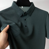 【High-quality】M-4XL Summer New Men's Short Sleeve T-shirt Cool and Breathable POLO Shirt 4