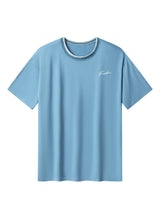 Creative Geometric Graphic Print Short Sleeve T-shirt for Men, Summer Outdoor Casual Crew Neck Top Shirt