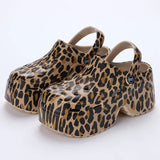 Women’s Leopard Print Platform Clogs