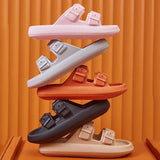 Women Lightweight Platform Slide Sandals with Buckle - Soft EVA Summer Flip Flops 6