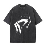 Washed Vintage Catch Em If You Can Car Print T Shirts Men Casual Fishing Lovers Funny Meme T-shirts Male Cotton Oversized Tshirt 3