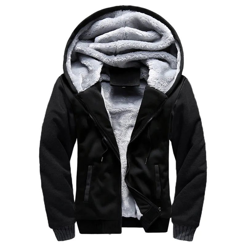 Men's Camouflage Fleece Winter Parka