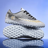 Large Size FG/TF High Quality Mens Soccer Shoes Non-Slip Turf Soccer Cleats for Kids Training Football Boots Chuteira Campo 48