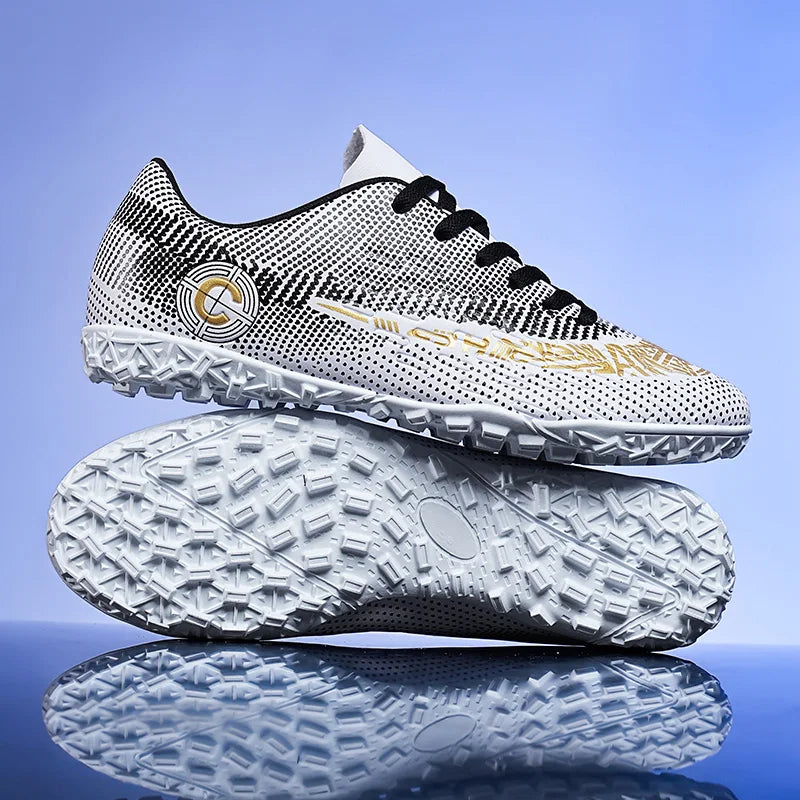 Large Size FG/TF High Quality Mens Soccer Shoes Non-Slip Turf Soccer Cleats for Kids Training Football Boots Chuteira Campo 48
