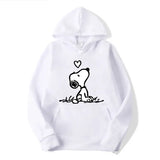 American Cartoon Comics Snoopy Hoodie Women Man Pullover Tops Spring Autumn Men  2024 New Casual Couple Sweatshirt Clothing 2