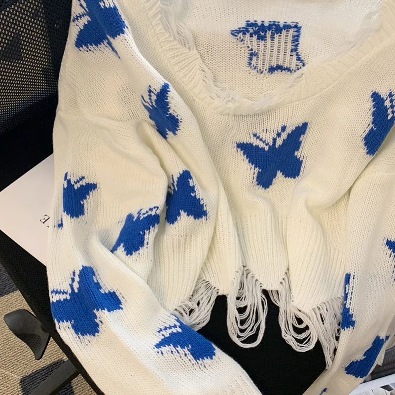 Y2K Graphic Knitted Sweater 3