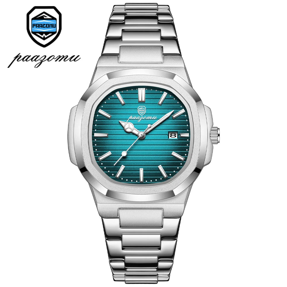 PAAZOMU-Men-Quartz-Watch-Luxury-Waterproof-Date-Week-Luminous-Wristwatch-Stainless-Steel-Men-s-Watches-Male